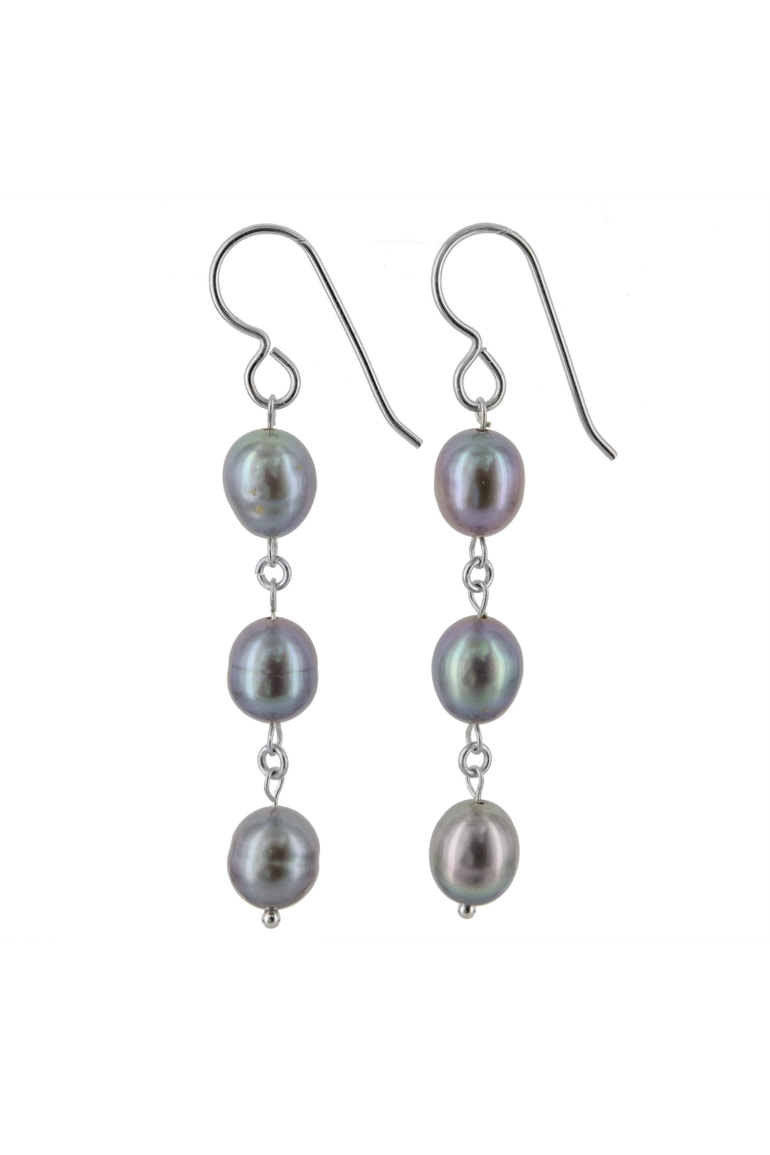 Dangle Pearl Earrings, June Birthstones