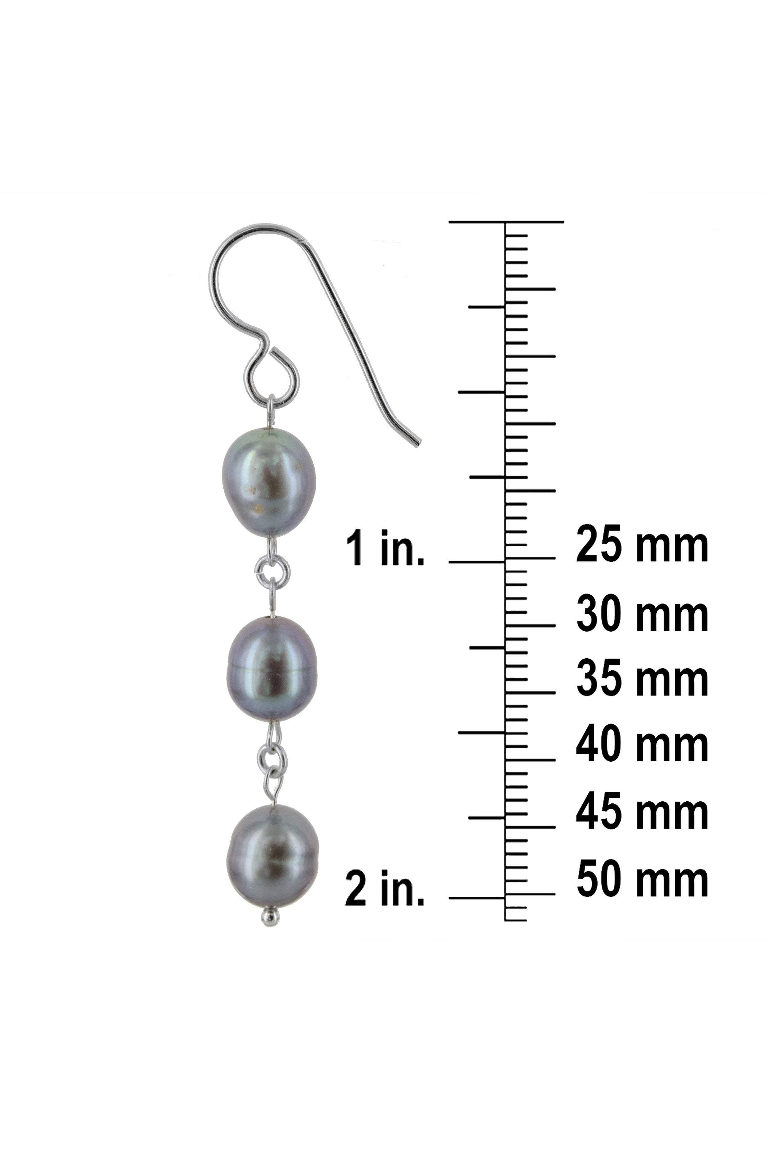 Dangle Pearl Earrings, June Birthstones