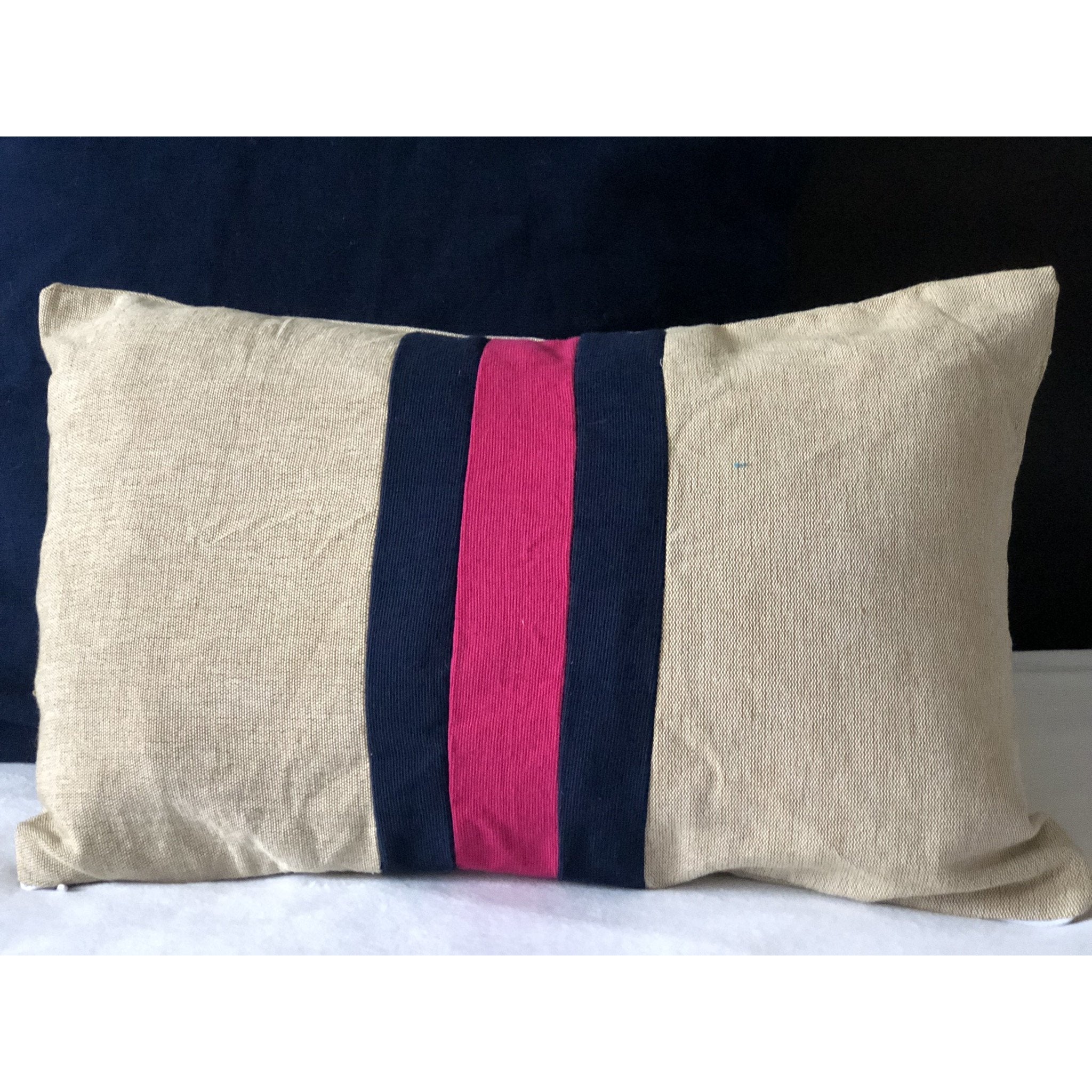 Three Tone Lumbar Colorblock Pillows