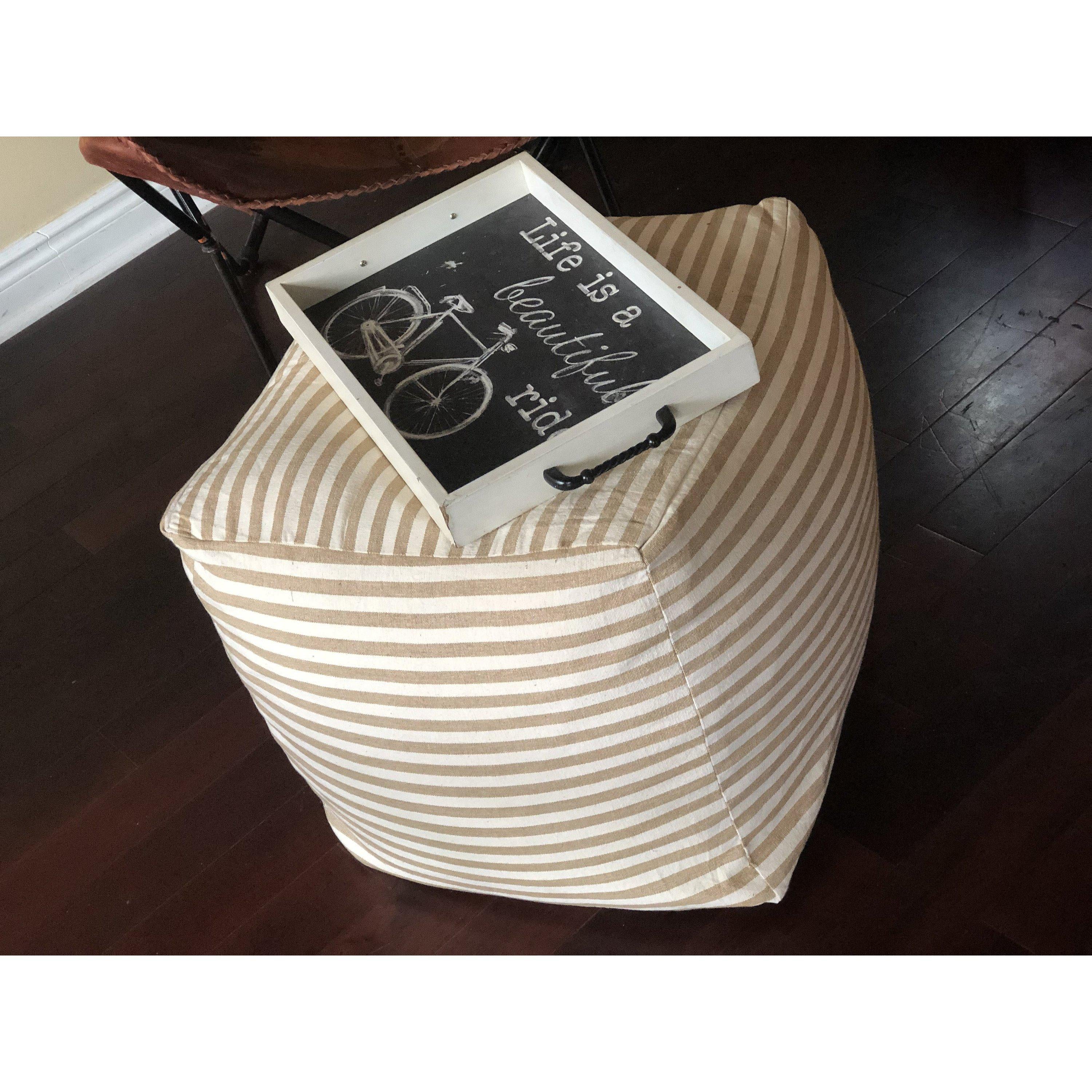 Square Pouf Ottoman Cover, Square floor pillow, Bean Bag Ottoman Pouf