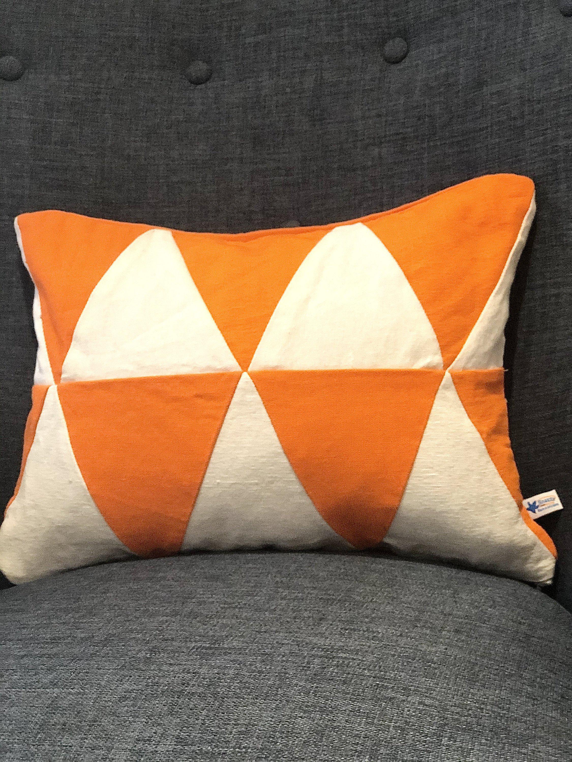 Upcycle Orange Decor,  Orange Lumbar Throw pillows