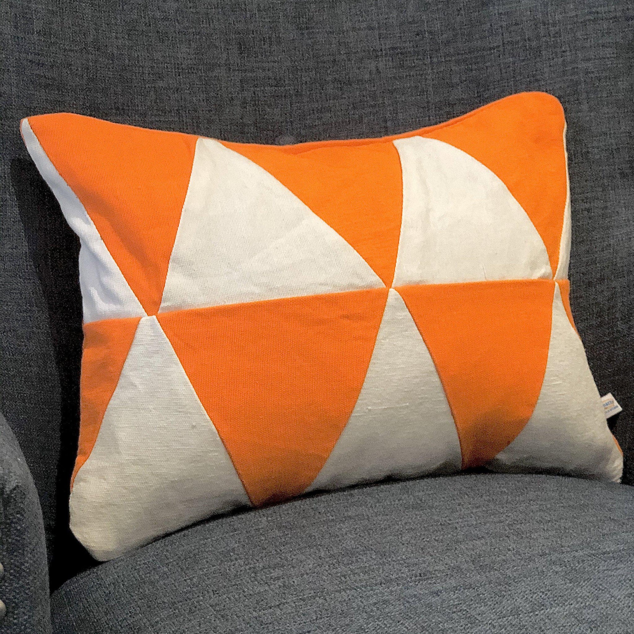 Upcycle Orange Decor,  Orange Lumbar Throw pillows