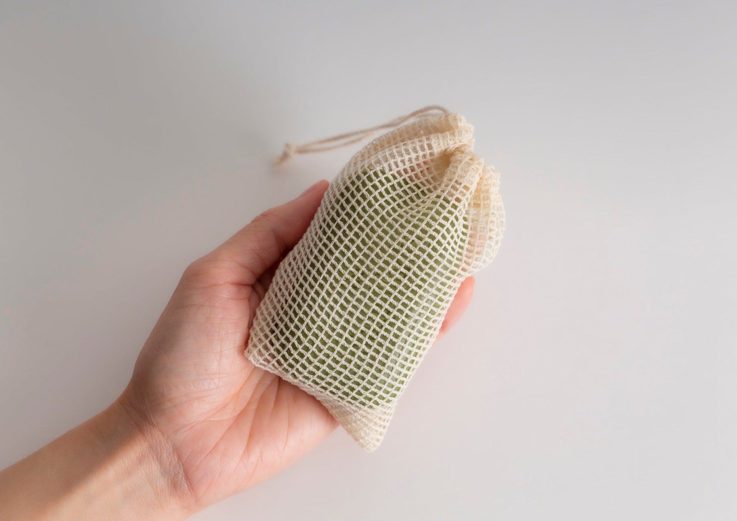 French Pink Clay Soap Bar + Soap Pouch Combo