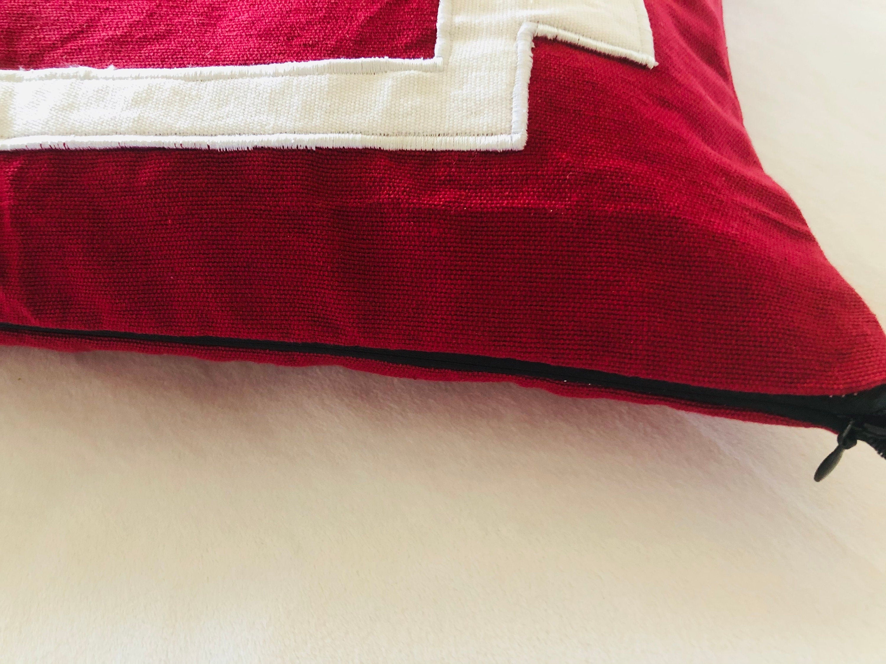 Monogrammed Square Throw Pillows, Unique Sofa Pillows