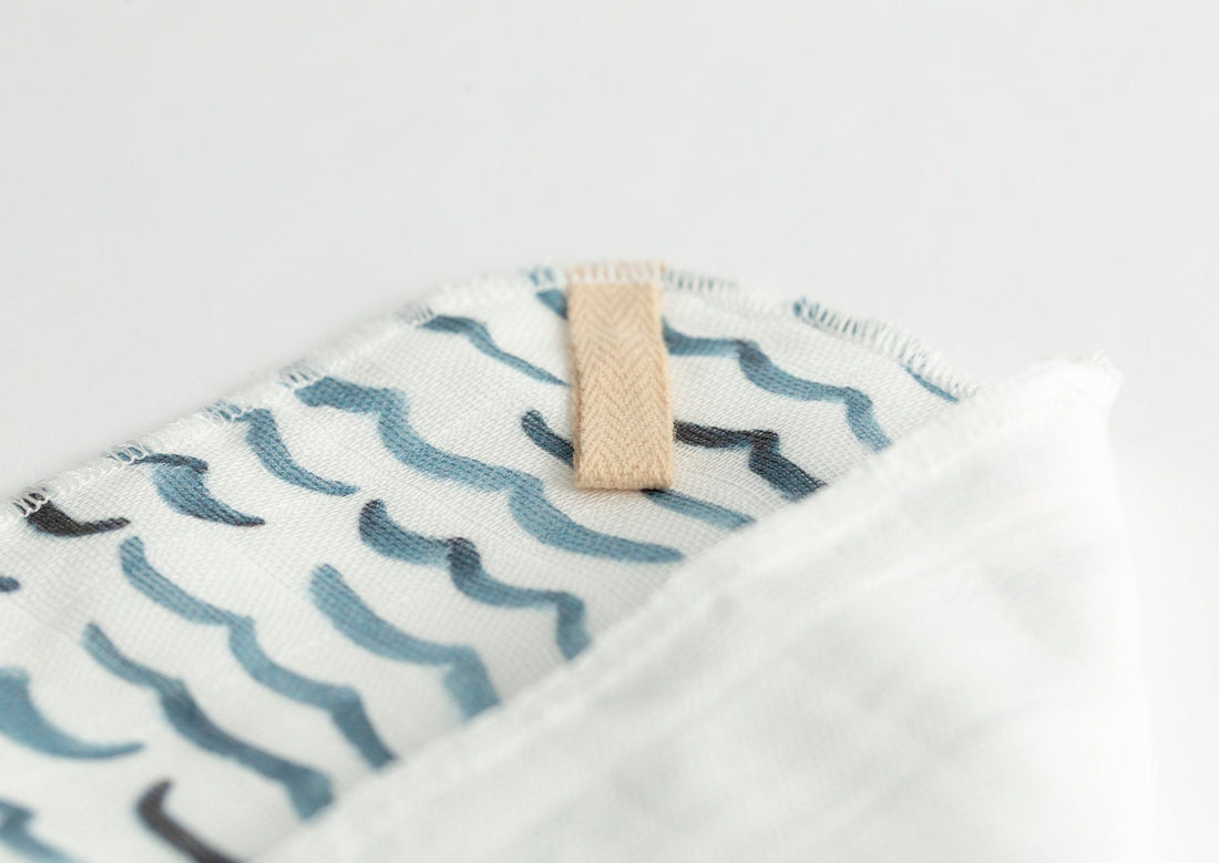 Muslin Face Cloth | Coastal Waves