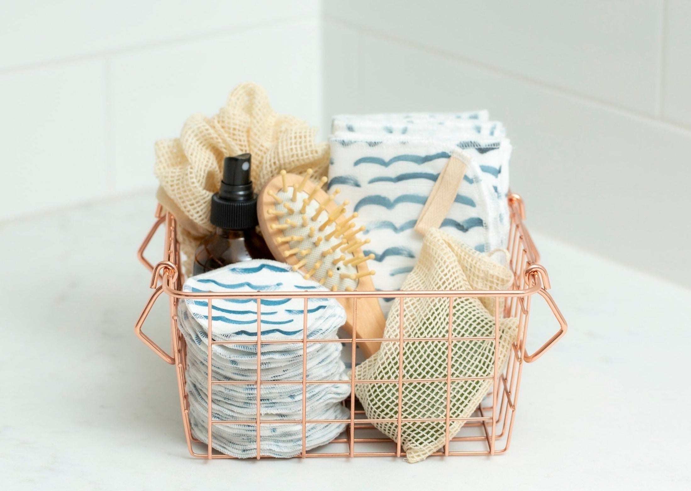 Muslin Face Cloth | Coastal Waves