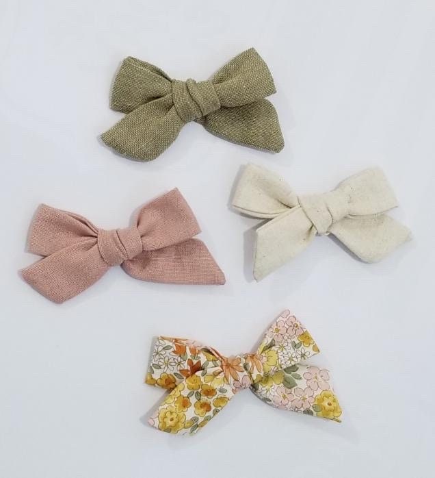 Little Girl's Bow Hair Clips by Oakley Rae Handmade