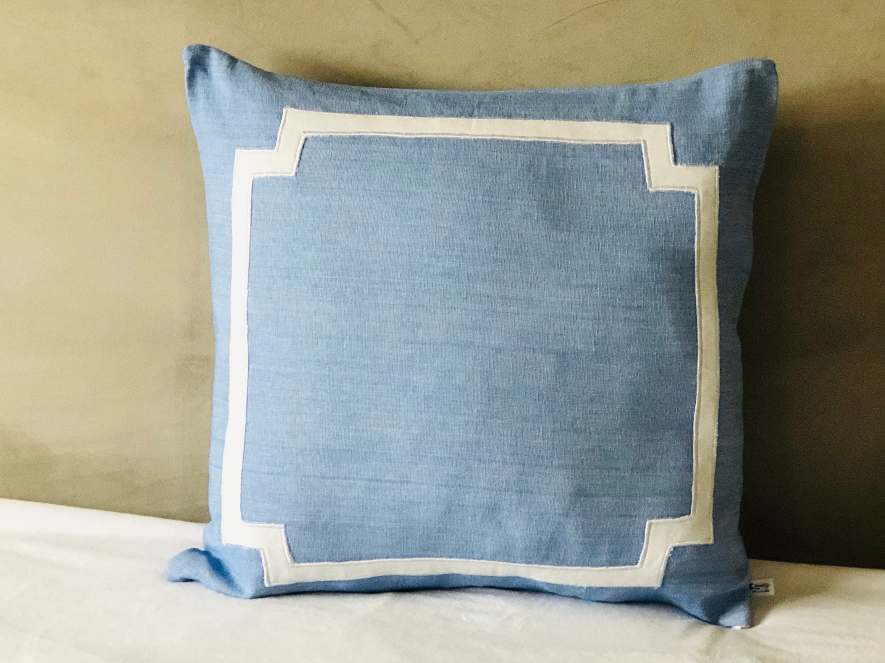 French Blue Euro Shams | Sustainble Home Decor