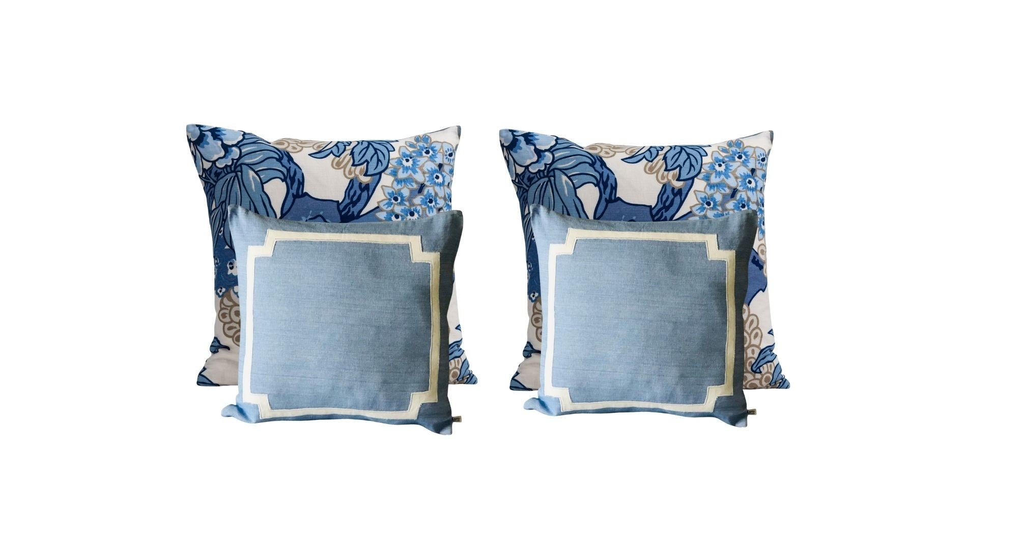 French Blue Euro Shams | Sustainble Home Decor