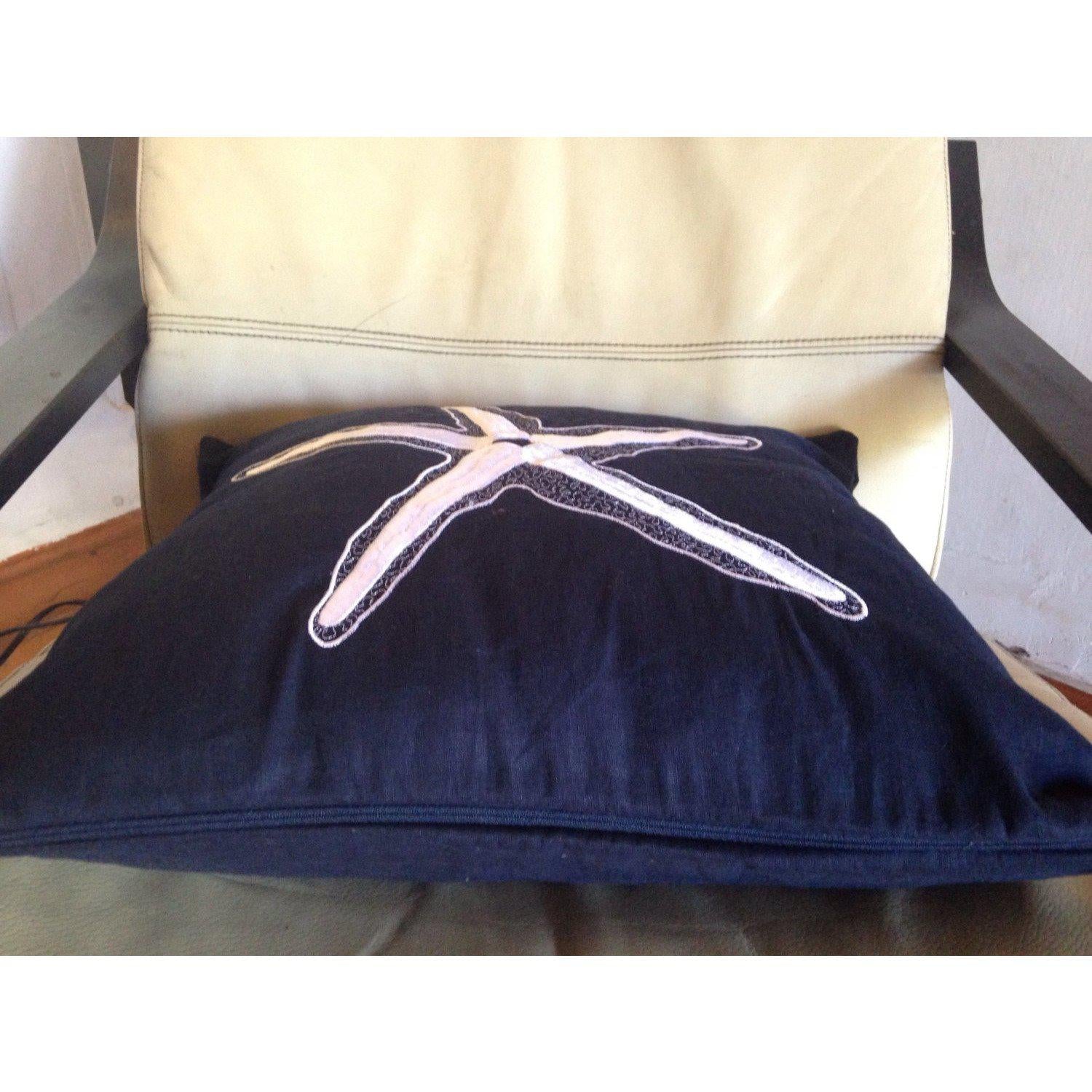 Beach Home Decor, Starfish Coastal Pillows