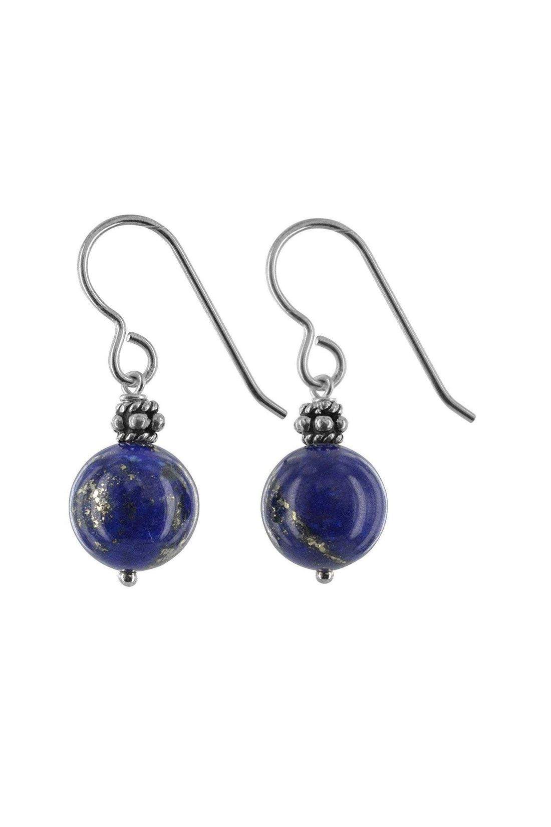 Lapis Lazuli Dark Navy Blue Earrings