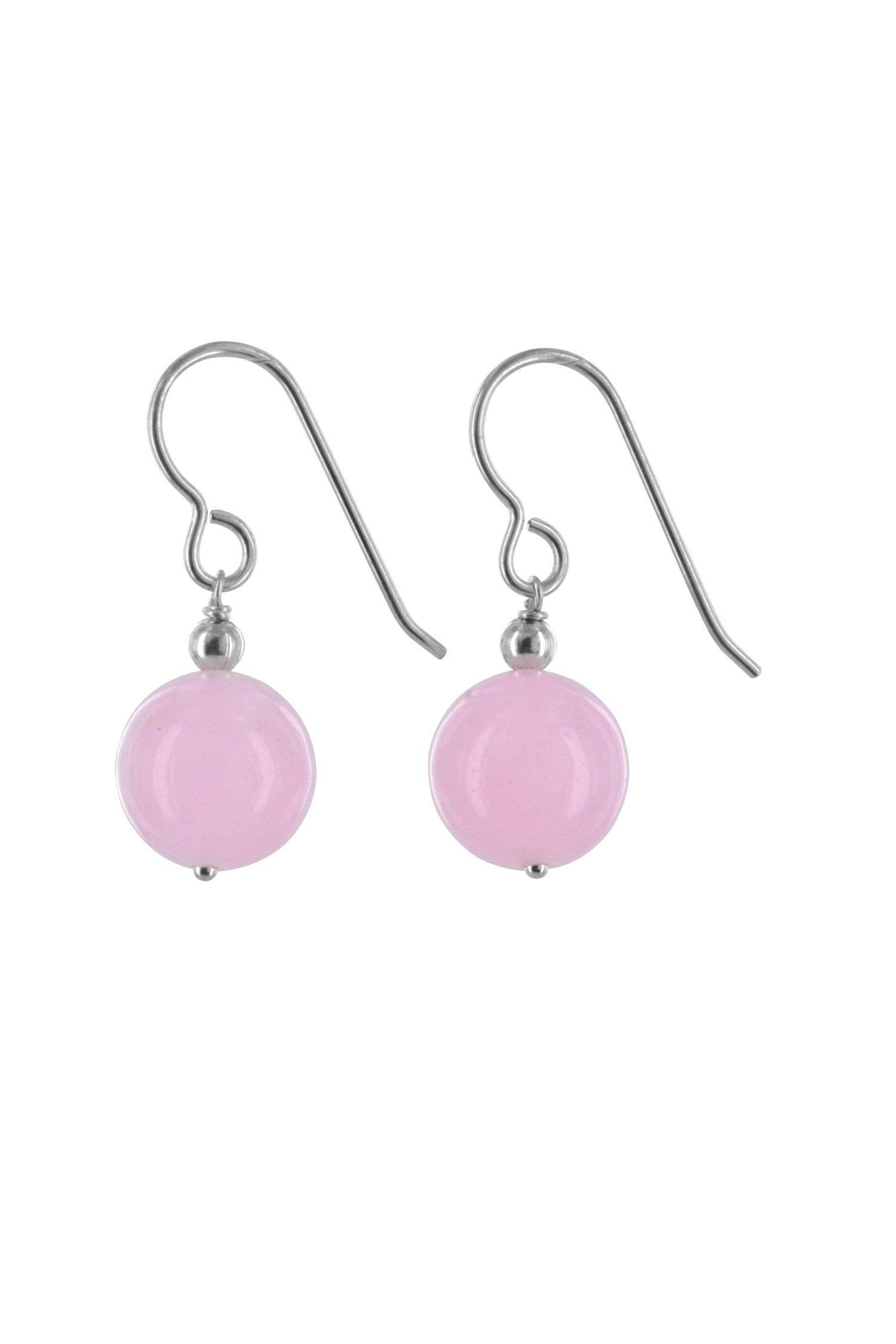 Rose Jade Drop Earrings