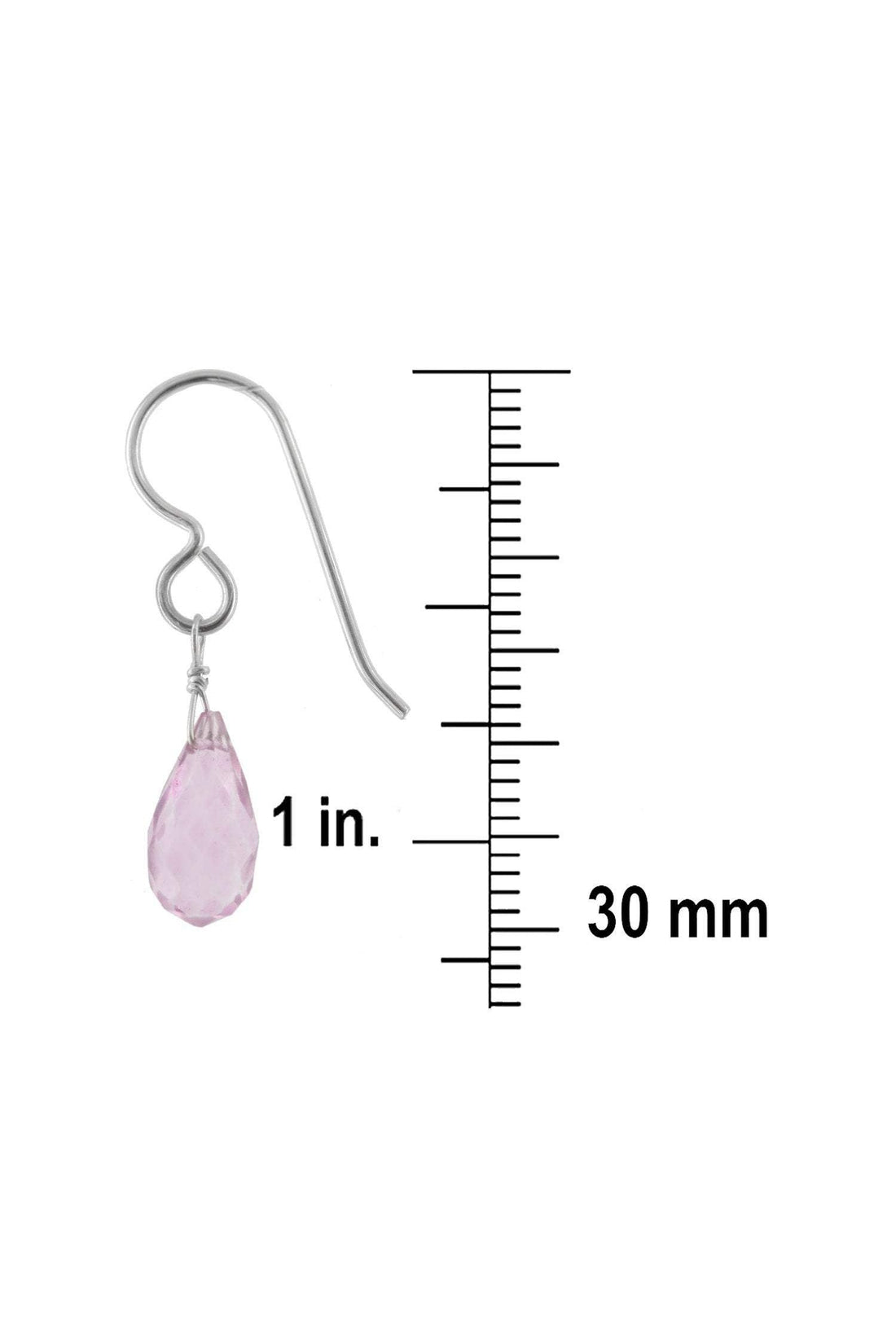 Pink Quartz Baby Pink Gemstone Earrings