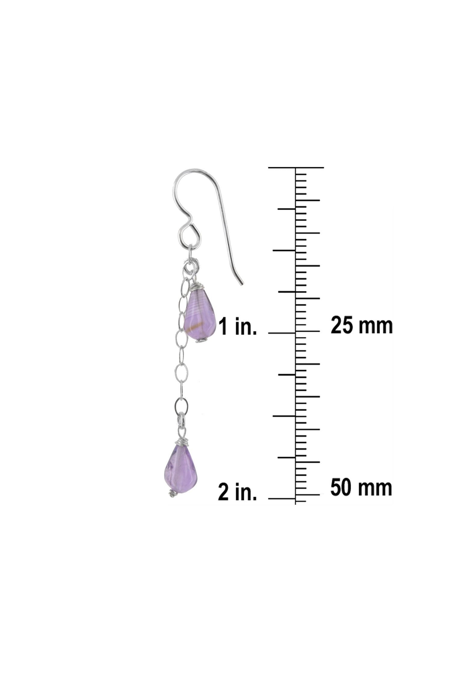 Pink Amethyst Long Earrings