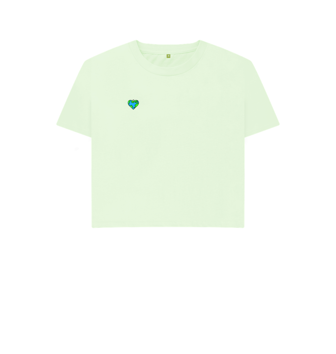 No Planet B Crop Top T-shirt | White Crop Top | Save The Earth White T-shirt | Earth Tops