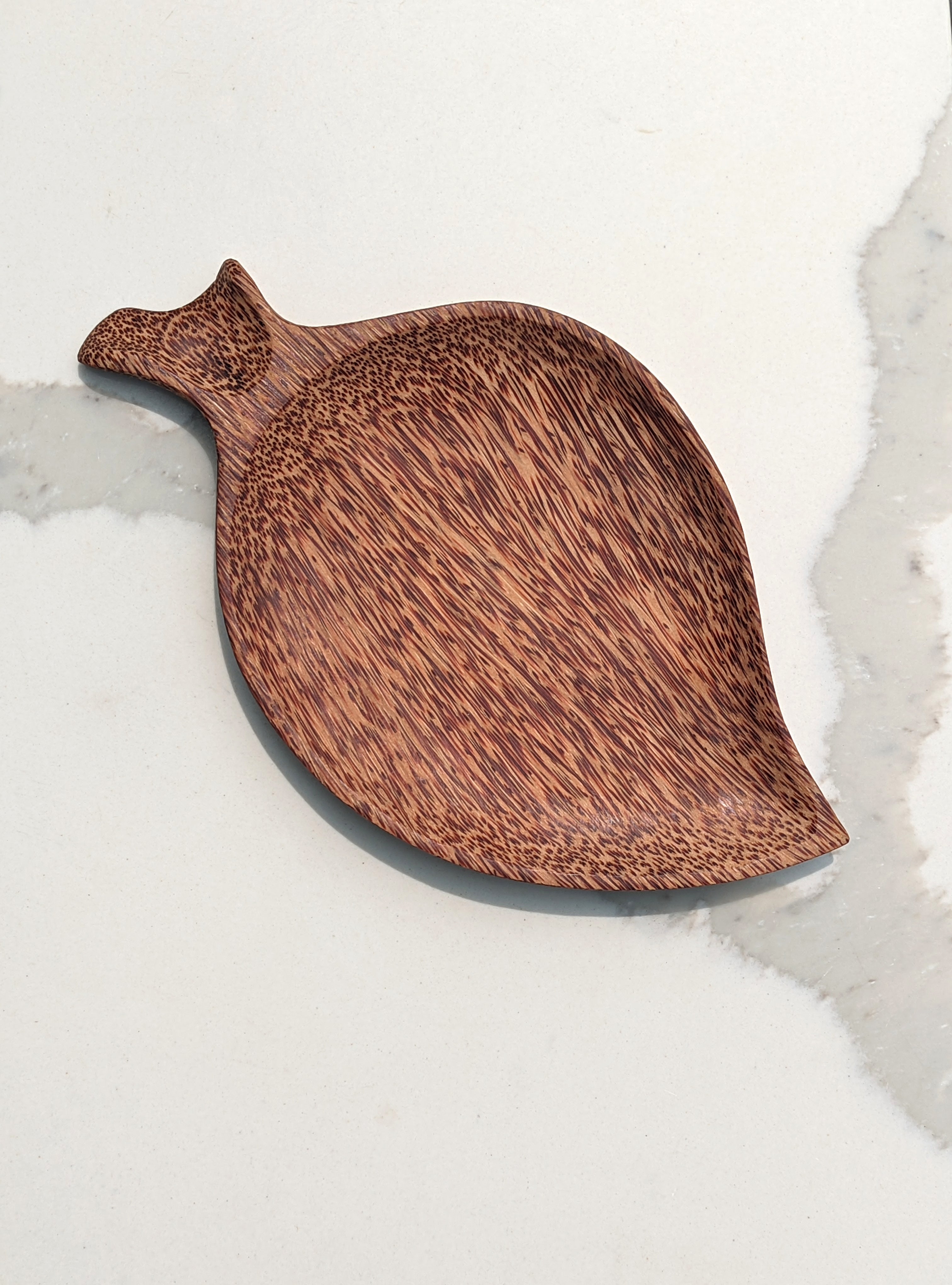 Coconut Wood Platter | Leaf Shape Plate