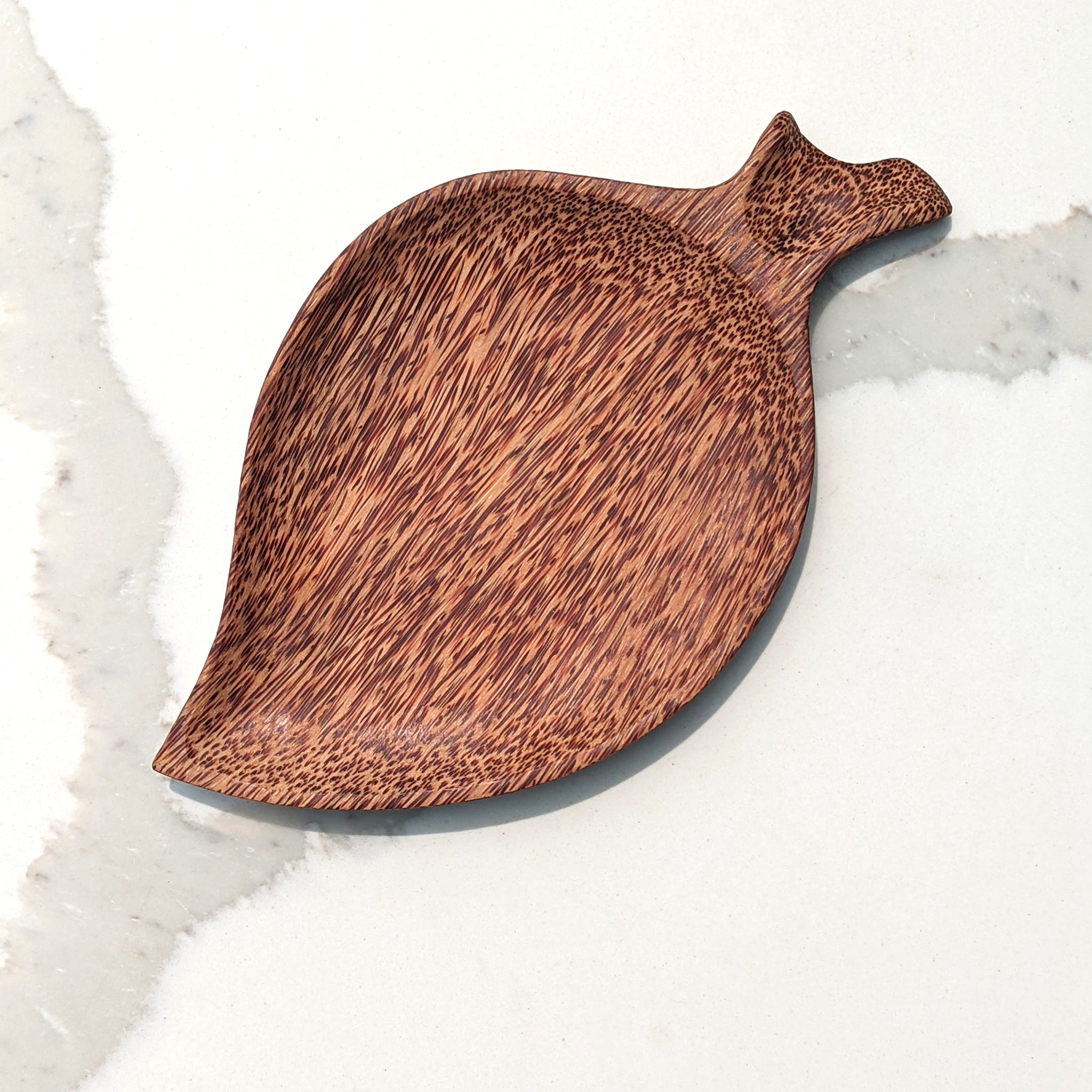 Coconut Wood Platter | Leaf Shape Plate
