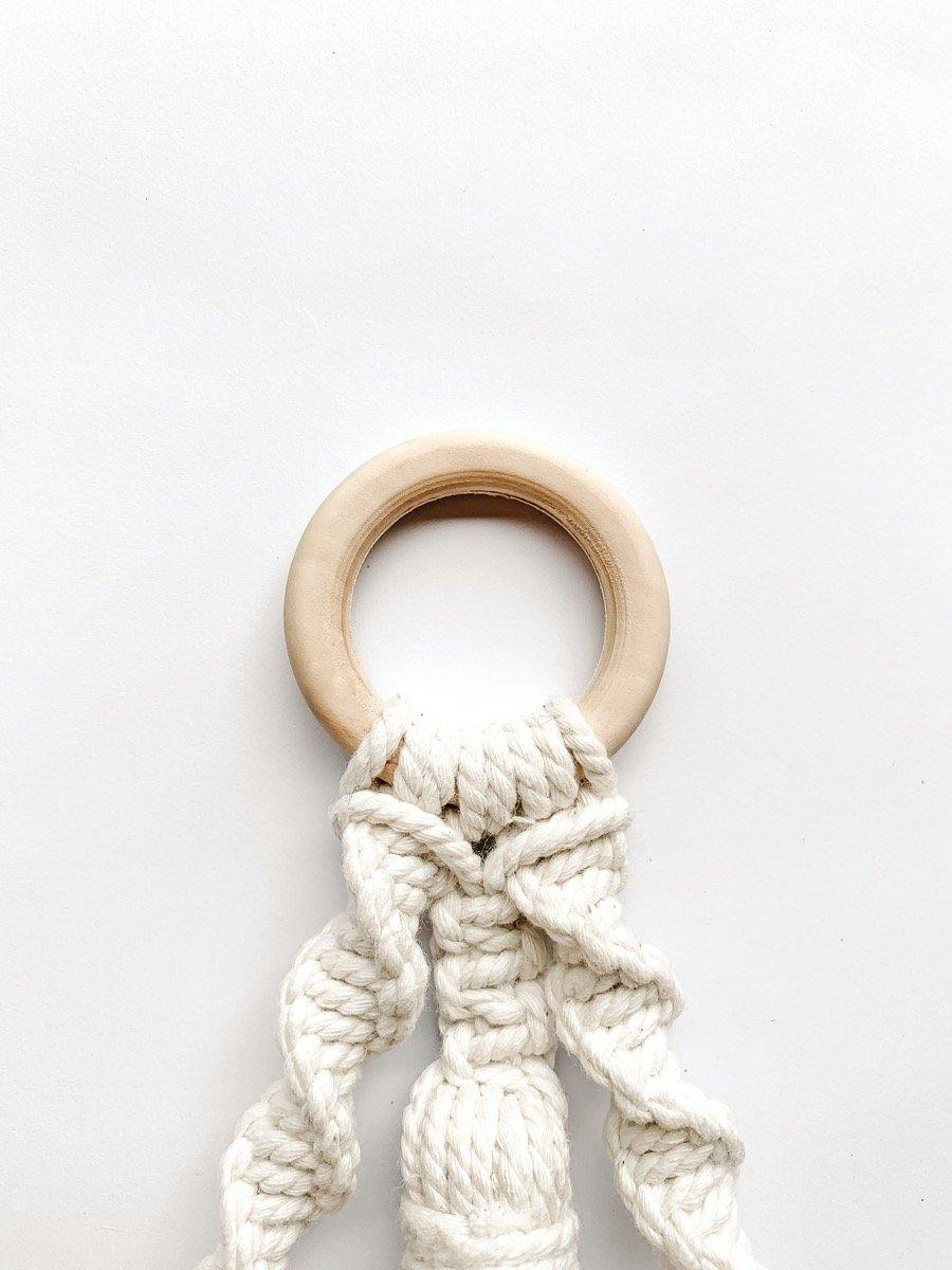 Macrame Paper Towel Hanger