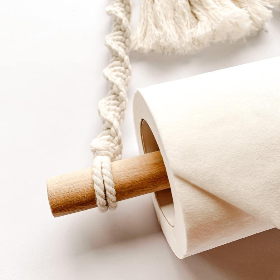 Macrame Toilet Paper Hanger