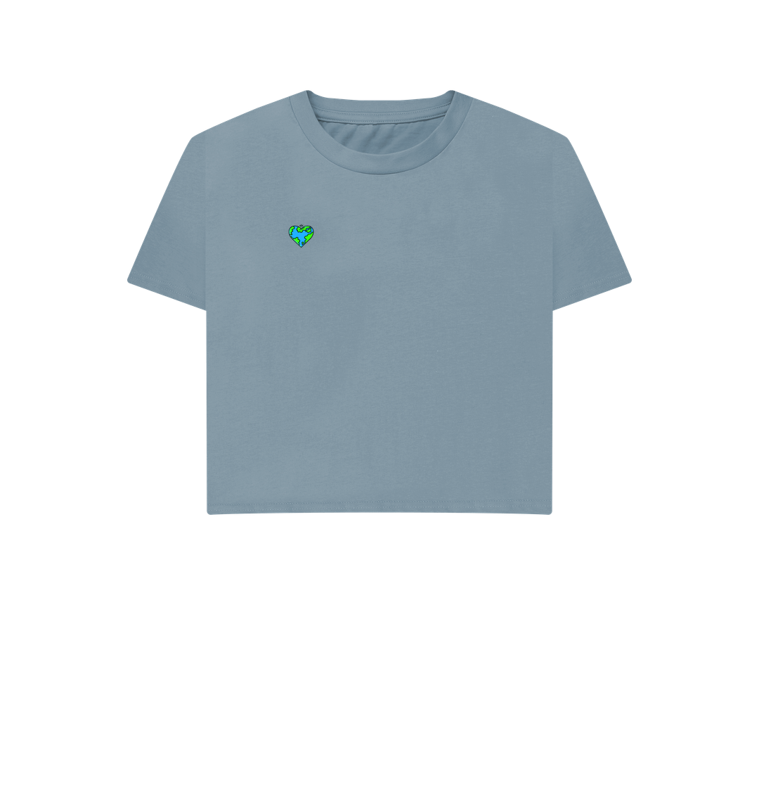 No Planet B Crop Top T-shirt | White Crop Top | Save The Earth White T-shirt | Earth Tops