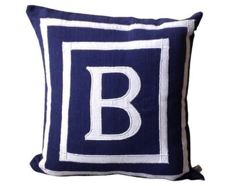 Appliqued Letter Pillows, Letter Sofa Decorative Throw Pillow