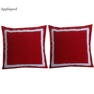 Red White Pillow Shams, Red Decorative Pillows