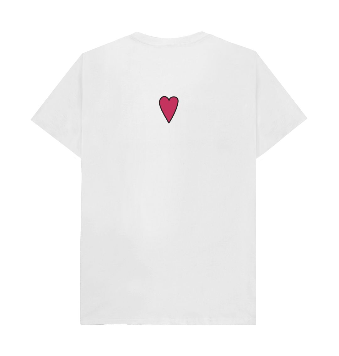 White T-shirt for Women & Girls | Heart & Ocean Life T-shirt