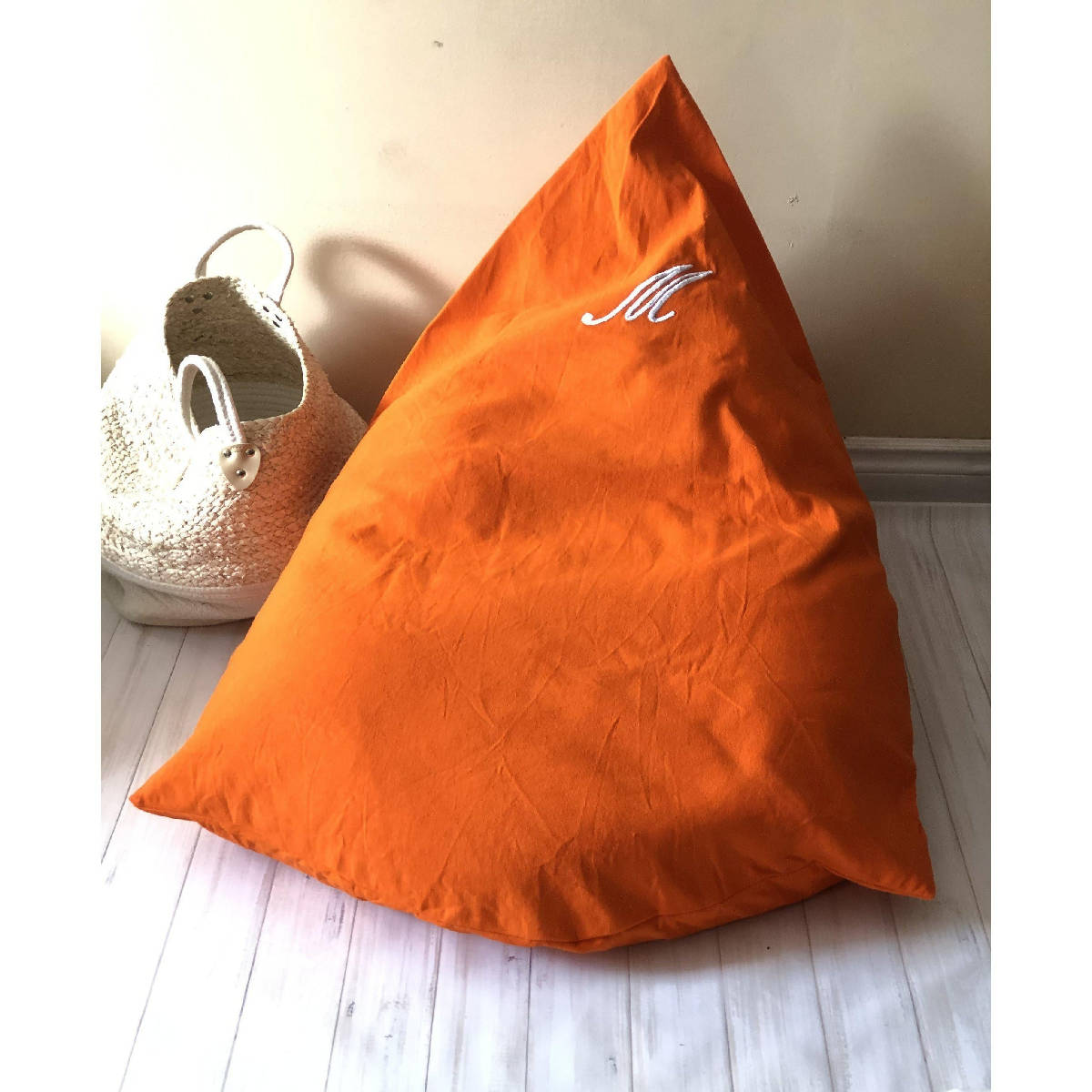 Personalized Beanbags, Lounge Chairs, Bean bag chair Footstool Adult