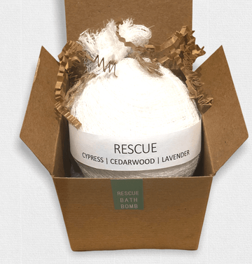RESCUE Cypress, Cedarwood, Lavender Vegan Bath Bomb