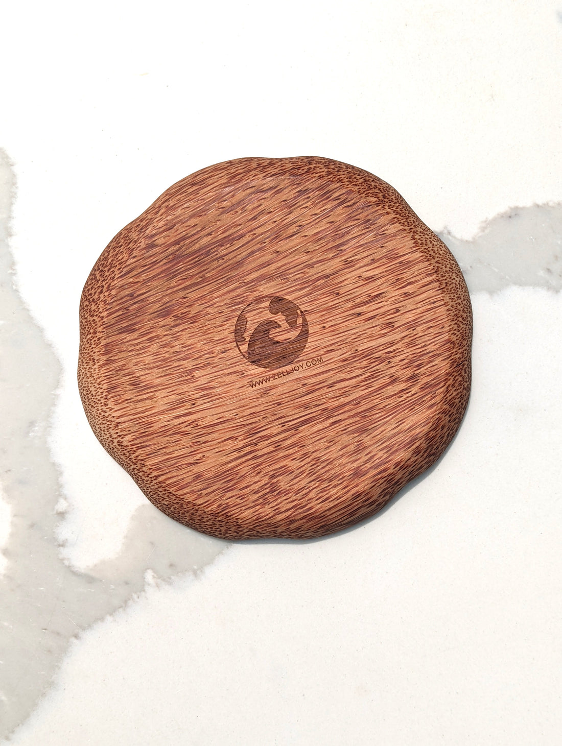 Round Coconut Wood Platter | Natural Round Plate