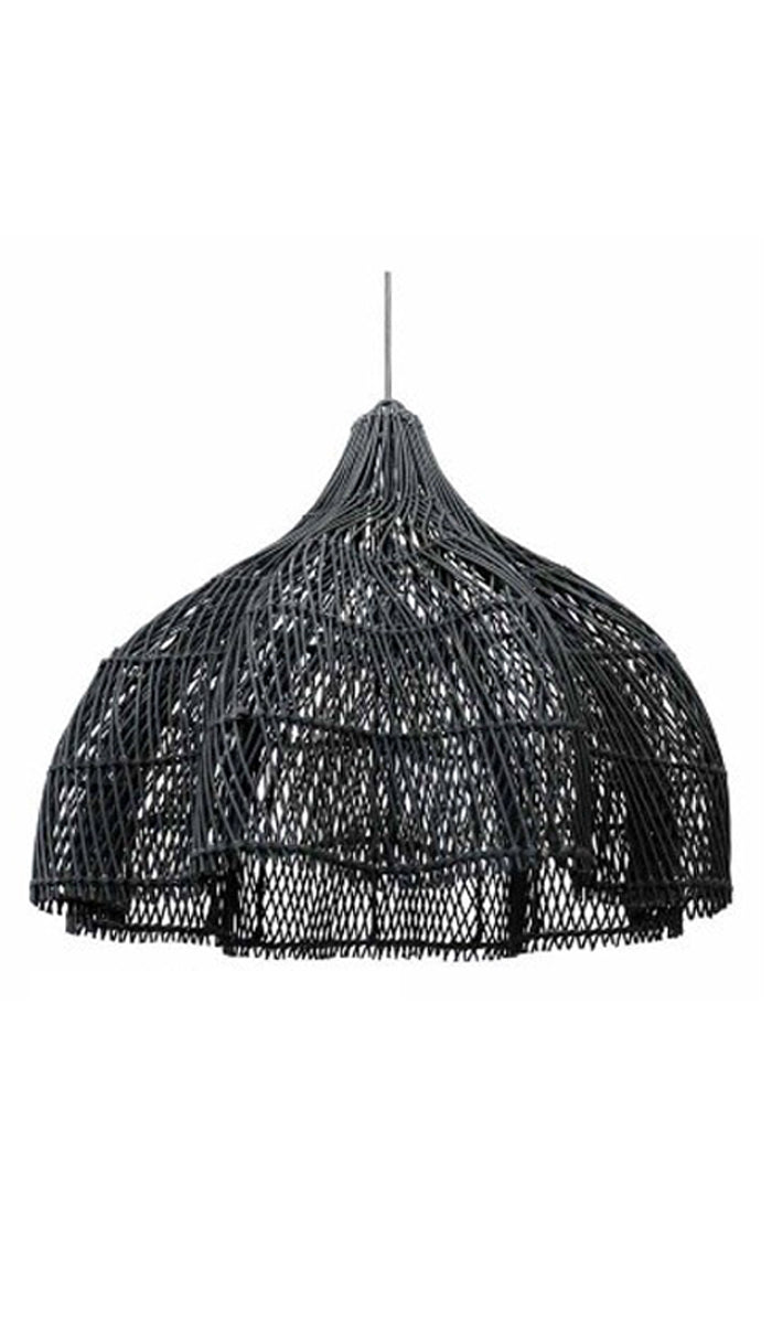 Black Seagrass Lamp Shade | Wholesale Sustainable Home Décor - MOQ 300 PCS