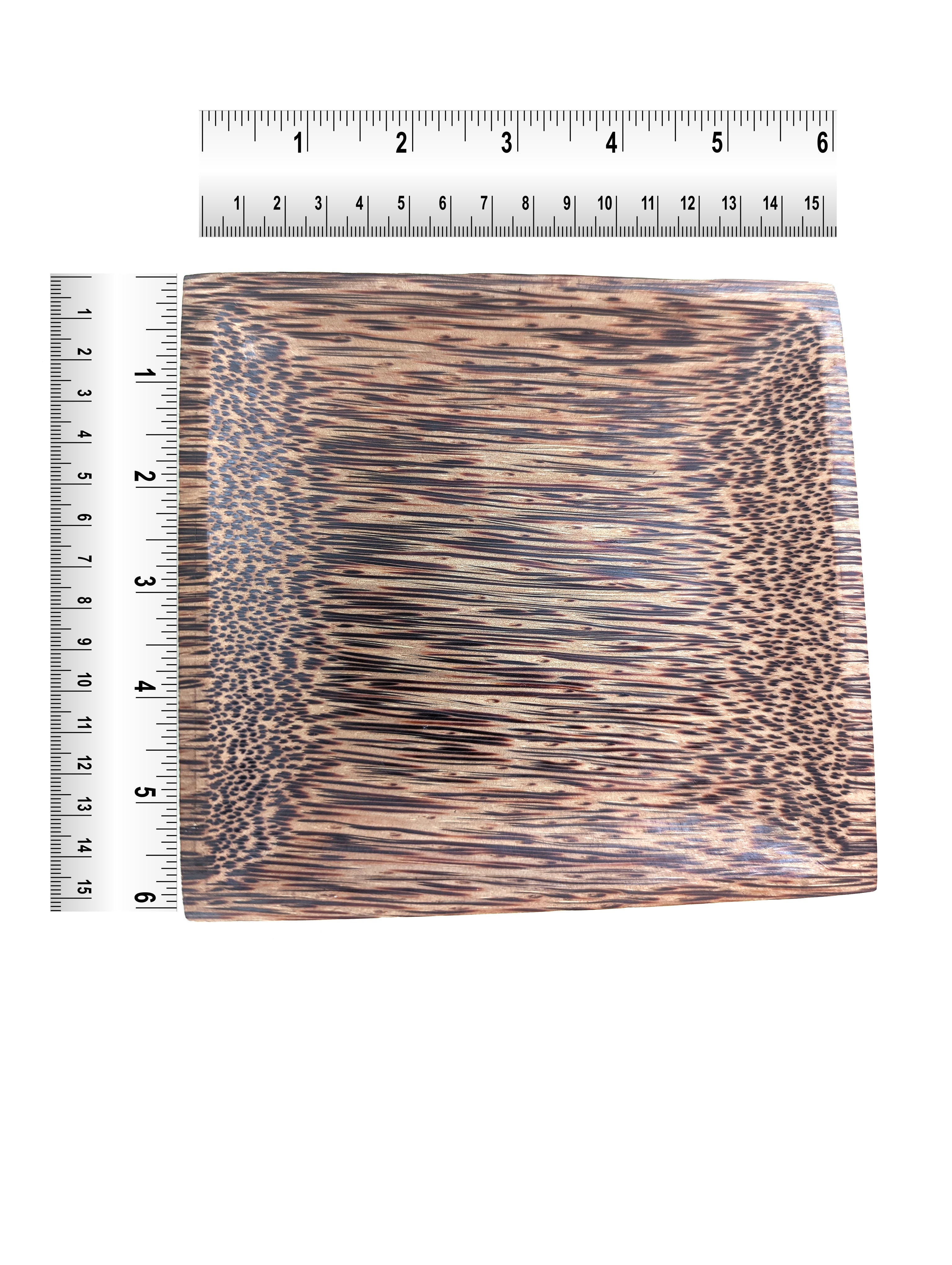Coconut Wood Square Plate for Hors d'oeuvres