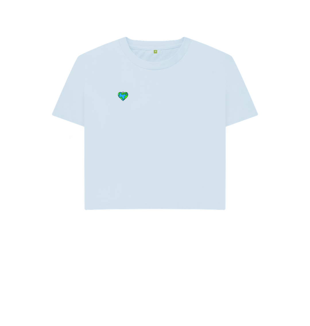 No Planet B Crop Top T-shirt | White Crop Top | Save The Earth White T-shirt | Earth Tops