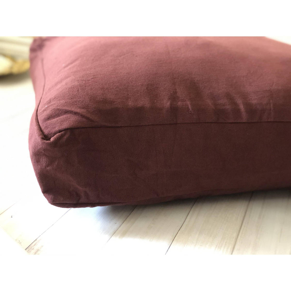 Boxed Edge Square Floor Pillow Cover