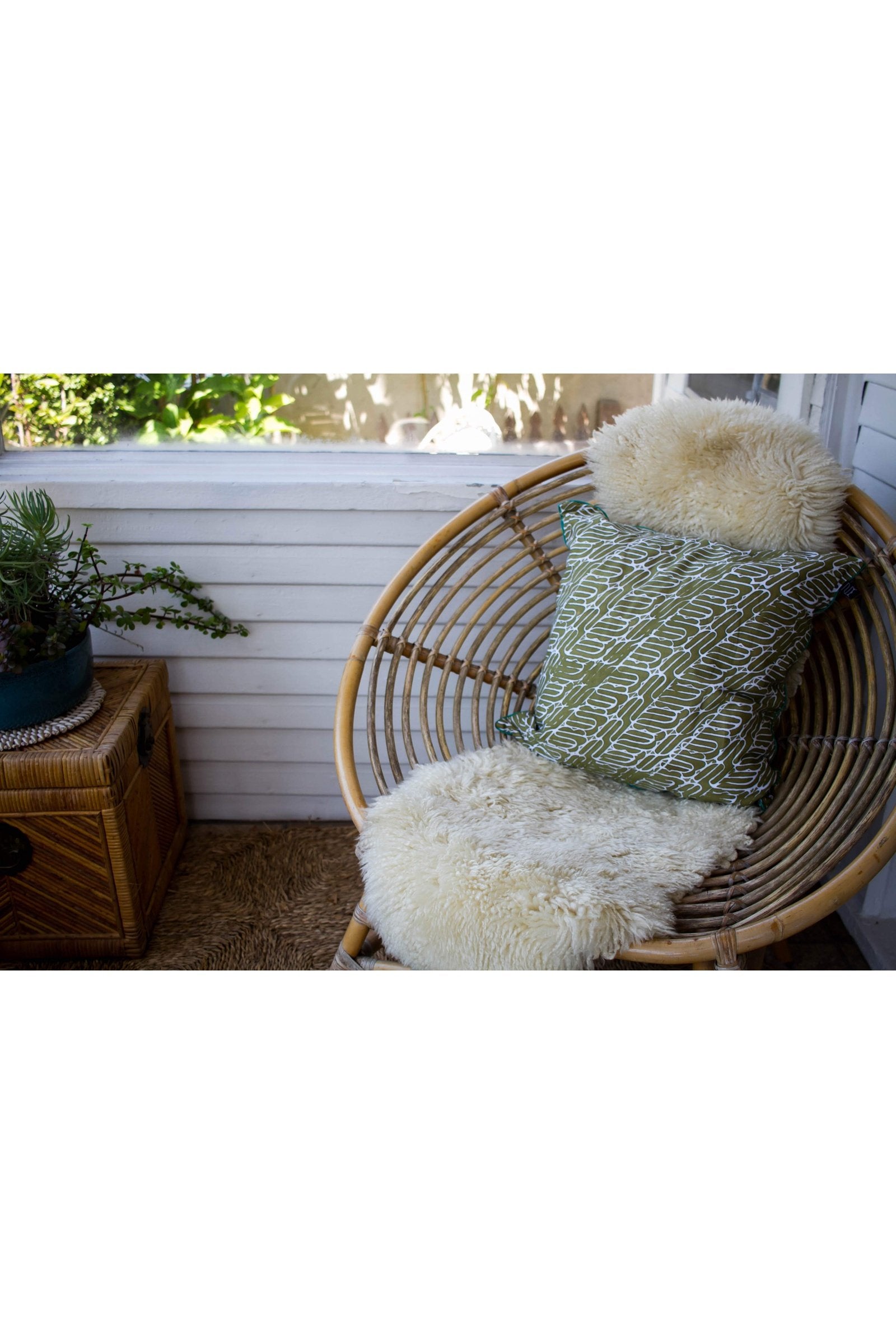 Batik Pillow | Olive Green