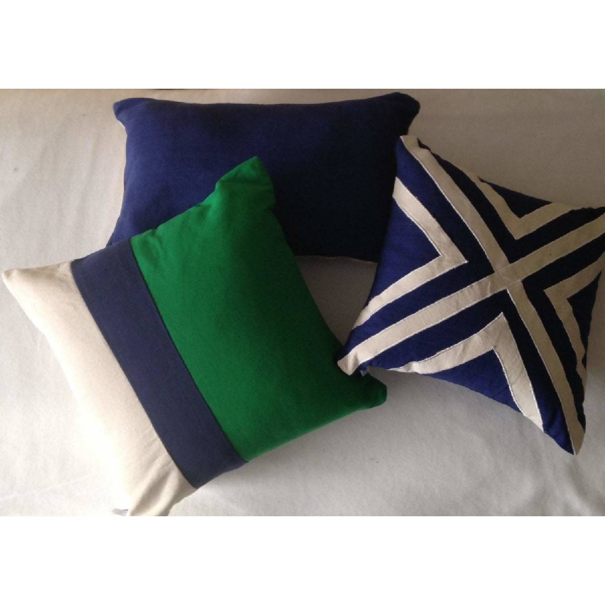 Green Minimalist Abstract Color Block Throw Pillow