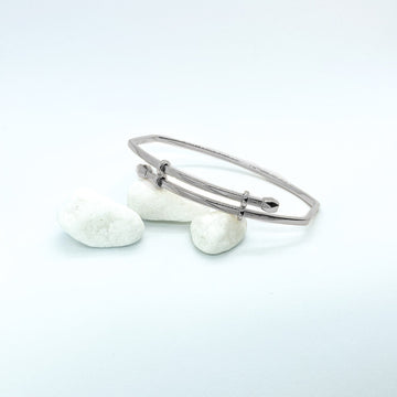 18K White Gold Bangle Bracelet | Reminisce