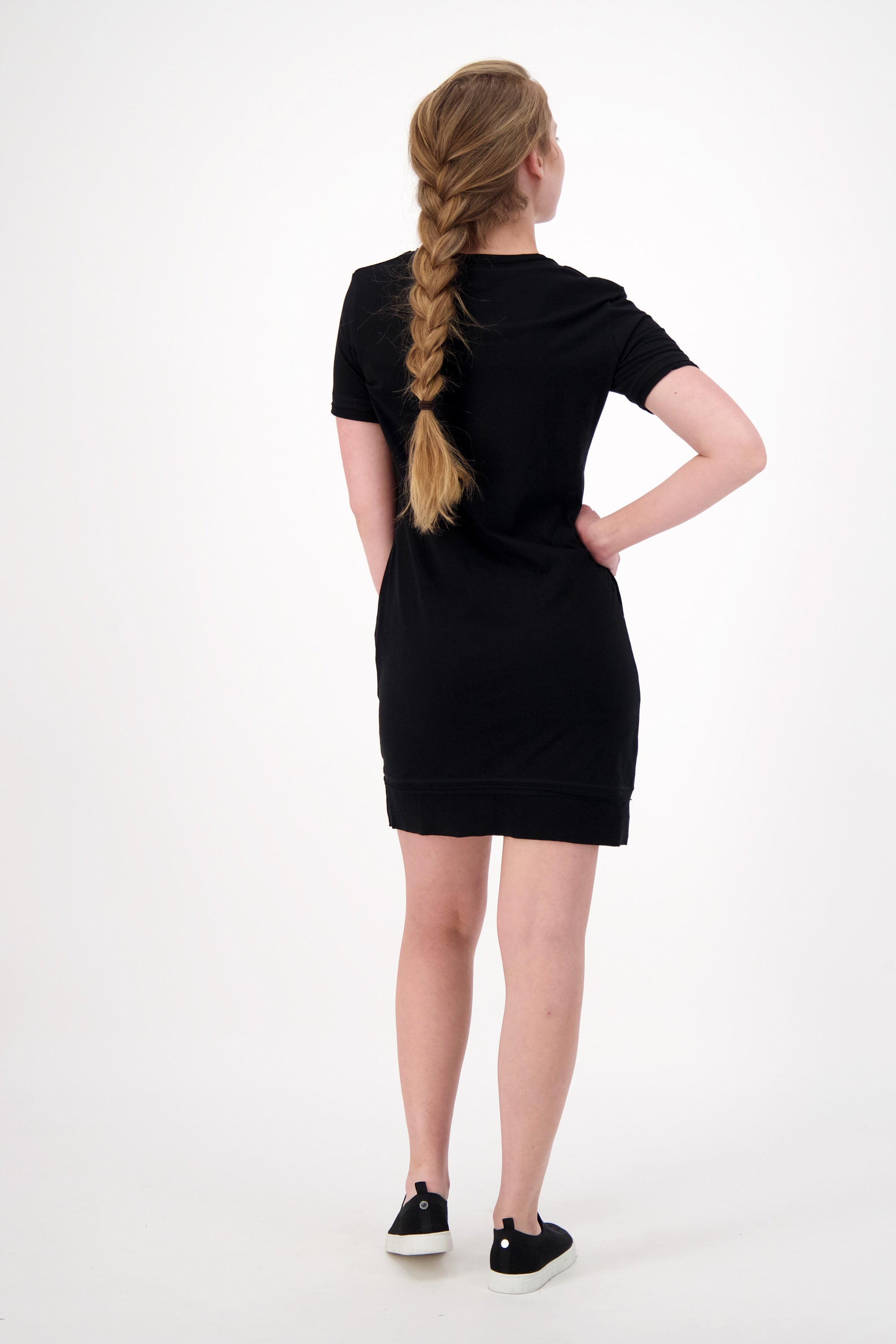 Black Comfy Pocket Dress